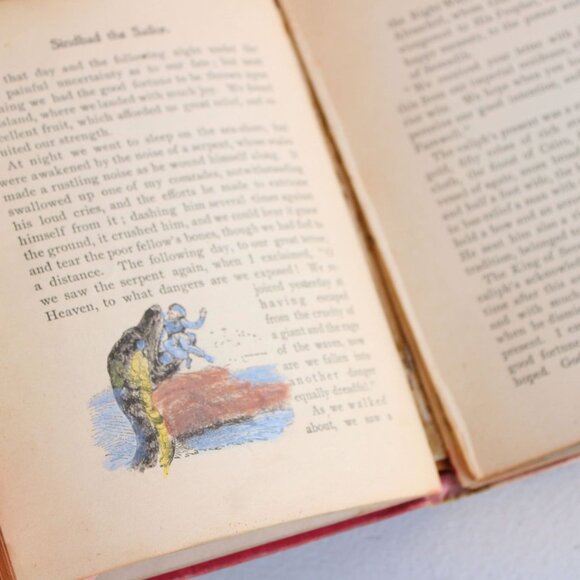 Vintage Antique 1890s Book, "Arabian Nights"  Henry Altemus, Illustrated - Picture 8 of 10